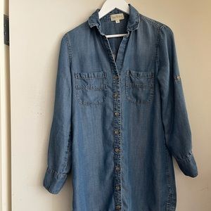 Cloth & Stone Chambray Button Down Tunic